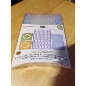 Sizzix Embossing Folders, Jar Lables Set # 658458